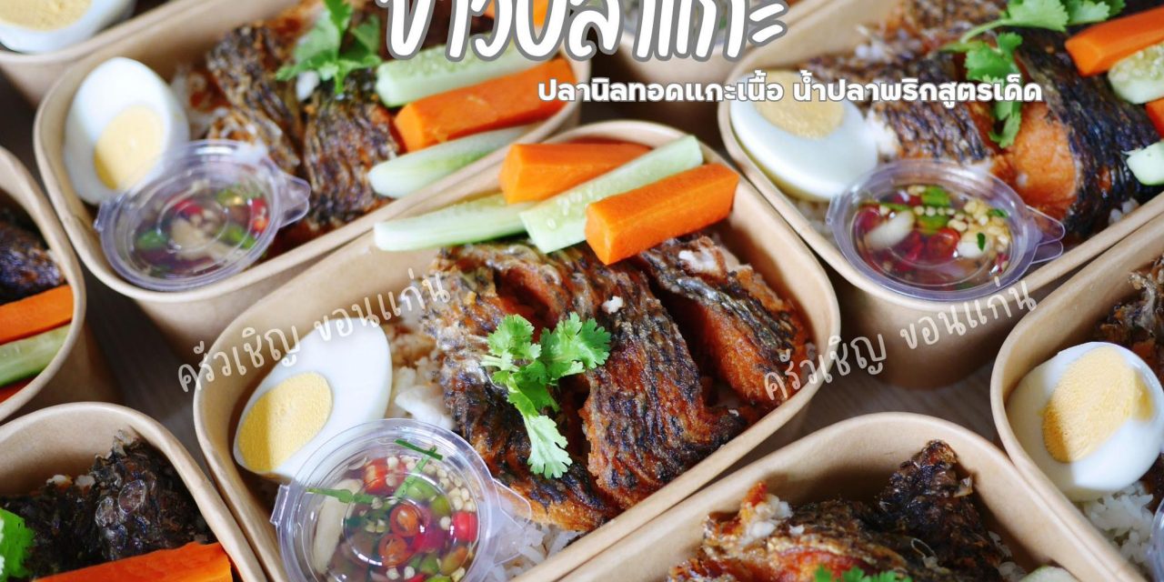 ข้าวกล่องขอนแก่น – 🐟ข้าวปลาแกะ🌀ปลานิลทอดแกะเนื้อ🌀น้ำปลาพริกสูตรเด็ด🌀ไข่ต้มเสริมโปรตีน