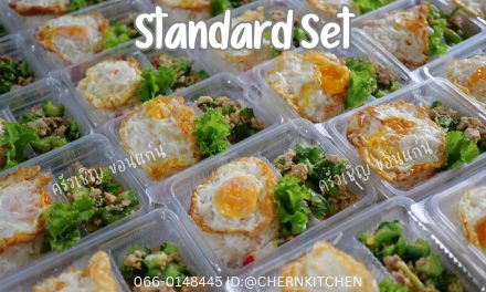 ข้าวกล่องขอนแก่น – อาหารชุดกล่องใส 1 เมนูผัด+ไข่ดาว