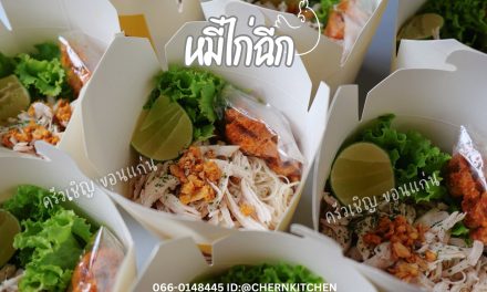 ข้าวกล่องขอนแก่น – หมี่ไก่ฉีก เส้นนุ่ม~ ไก่แน่น